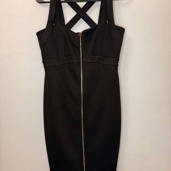 Calvin Klein Zip -Black Sleeveless  Front Sheath Dress - - Picture 4 of 10